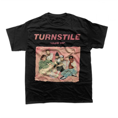 Collection Turnstile Band Glow On Cotton Gift for Fan S to 5XL T