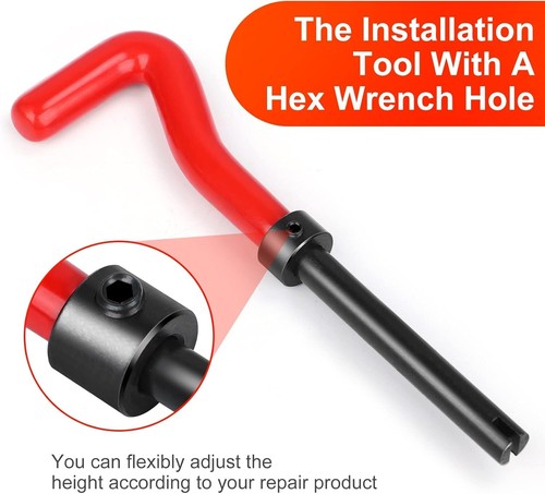 M10 X 1.0 Thread Repair Tool Helicoil Wire Inserts Kit Metric Set - Picture 4 of 8