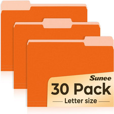 File Folders, 30 Pack Manilla Folders 8.5 X 11, Colored File Folders Home Office
