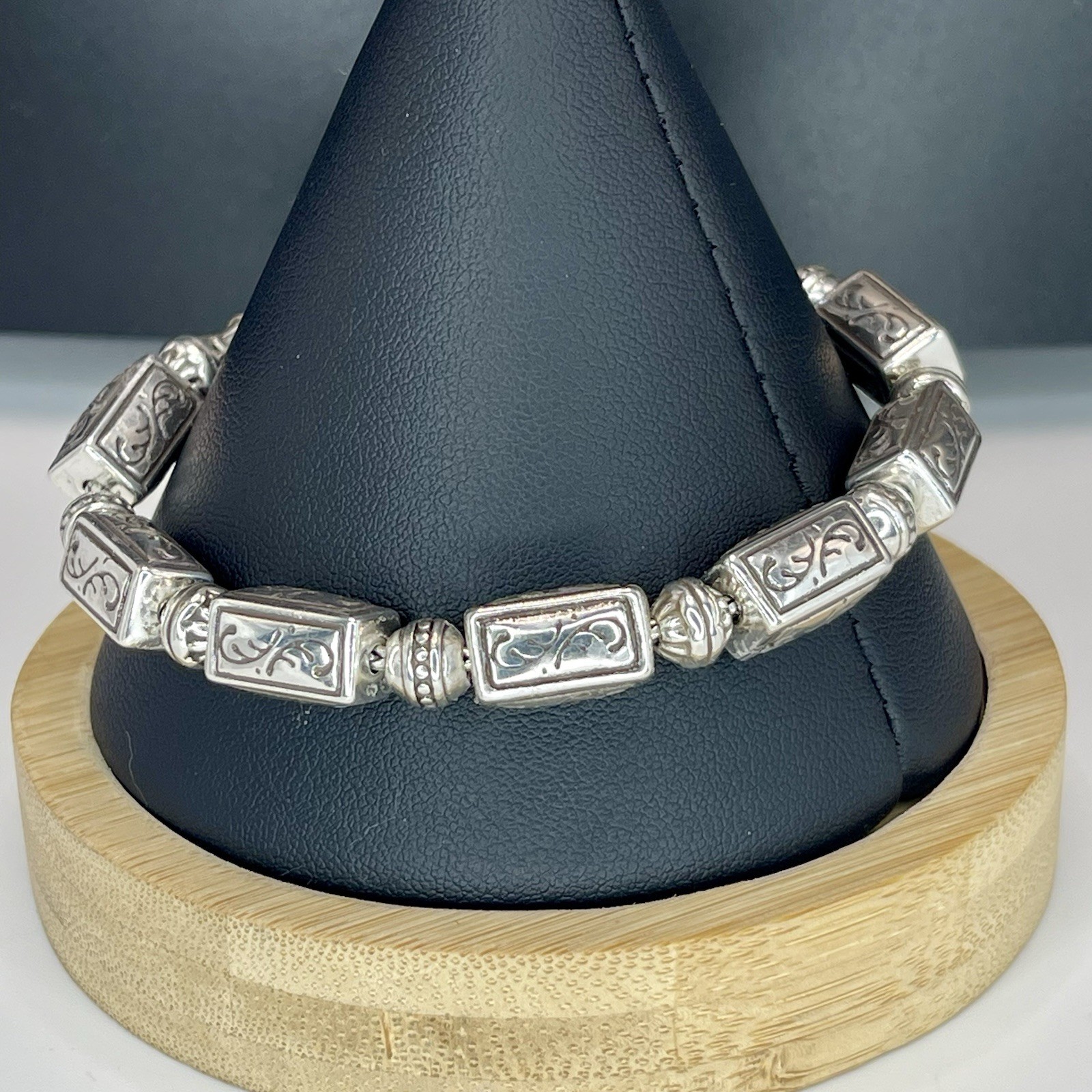 Brighton Cube Scroll Link Bracelet Toggle Adjusta… - image 8