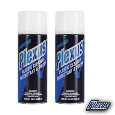 Plexus Plastic Cleaner Protectant & Polish 13oz Made in USA w Sticker (2-Pack)
