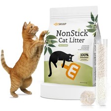 Non-Stick Ultra Clumping Tofu Cat Litter with Cassava, Odor 9 lb, beige