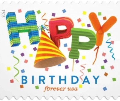 Happy Birthday Let s Celebrate USPS Forever Stamps Sheet of 20 **Mint Condition*