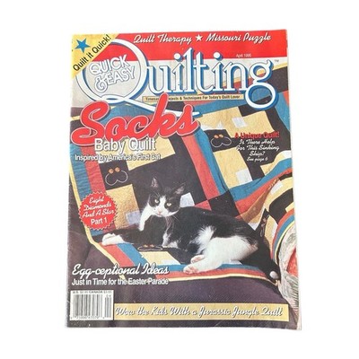 Quick & Easy Quilting Vintage Magazine April 1995 Sewing Patterns Inspiration