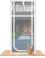 Reinforced Cat Screen Door,Fits Door Opening Size 30''X 80'',Thickened Cat