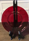 Vtg Ruby Red Glass Anchor Hocking Luncheon Plate (6") Lot of 5