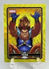 2025 Topps Chrome Deadpool Toad Comic Yellow Wave Refractor #/399