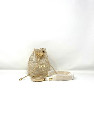 Christian Dior Beauty Goldene Kosmetiktasche an Kette (VIP Geschenk) Kosmetiktasche