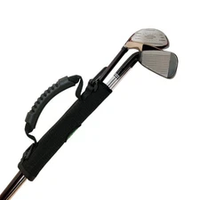 Extra Caddy Golf Club Carrier with Hook & Loop Strap and Rubber Carry Handle