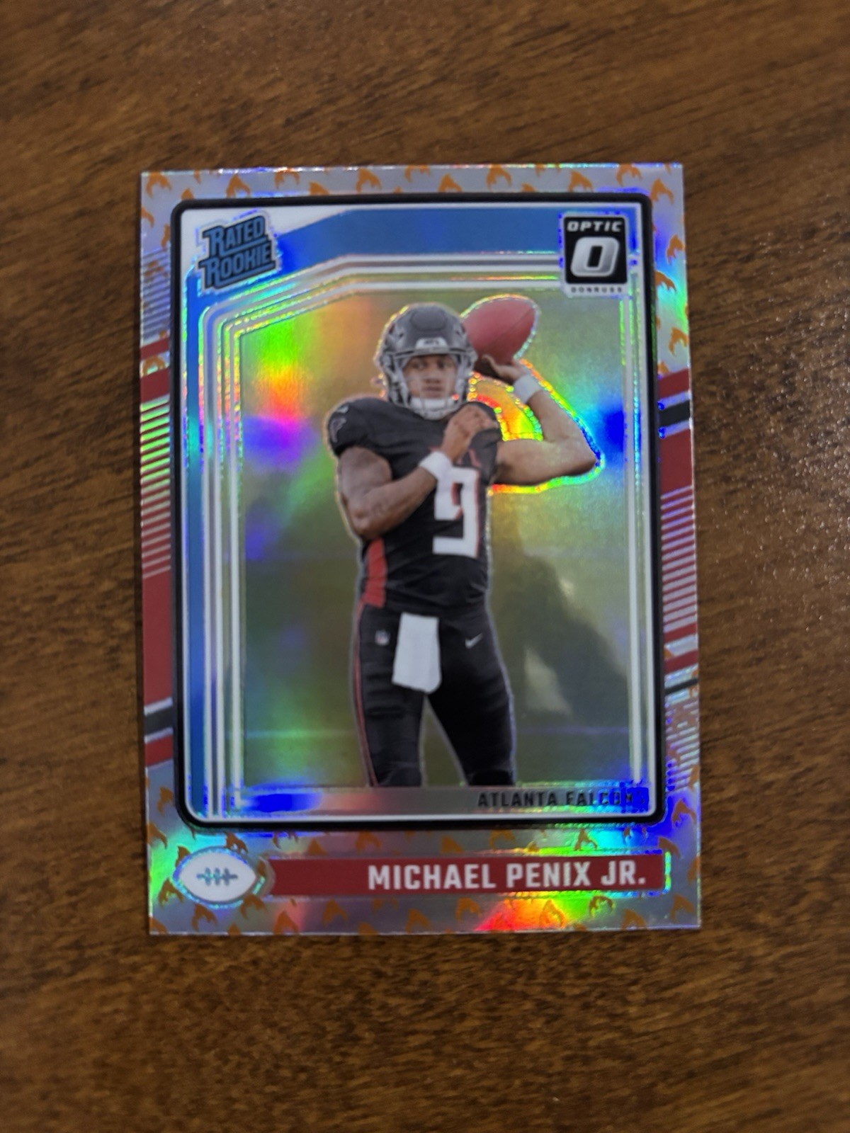 ✨2024 Donruss Optic Michael Penix Jr. Fire Emoji SSP Rookie RC #279 Falcons