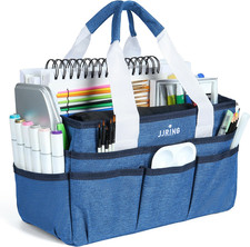 Craft Organizer Tote Bag, Art Storage Caddy with Multiple Pockets
