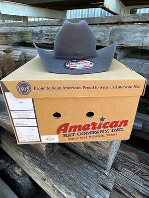 American Hat Company 10X Steel Felt Cowboy Hat  4 1/4 Inch Brim Size 7 1/2