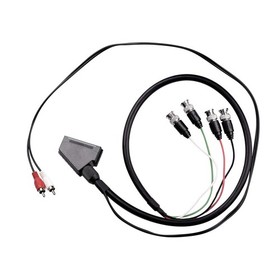 Female RGB Euro SCART to 4 RGB BNC & 2 RCA Adapter Cable For Neo Geo CD Console