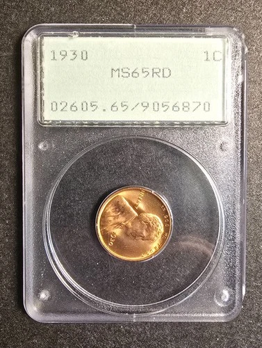 New Listing1930-P Lincoln Cent PCGS MS65 Old Rattler Holder!