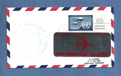 TWA BOEING 707 NEW YORK TO LISBON MAY 18,1960  FIRST FLIGHT
