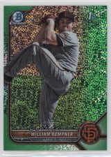 2022 Bowman Draft Chrome Green Sparkle Refractor 29/99 William Kempner 14p0