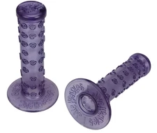 EZ Jive Handles old school BMX bicycle grips CLEAR PURPLE - NOS