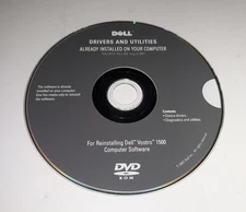Drivers and Utilities for Reinstalling Dell Vostro 1500 Computer Software CD
