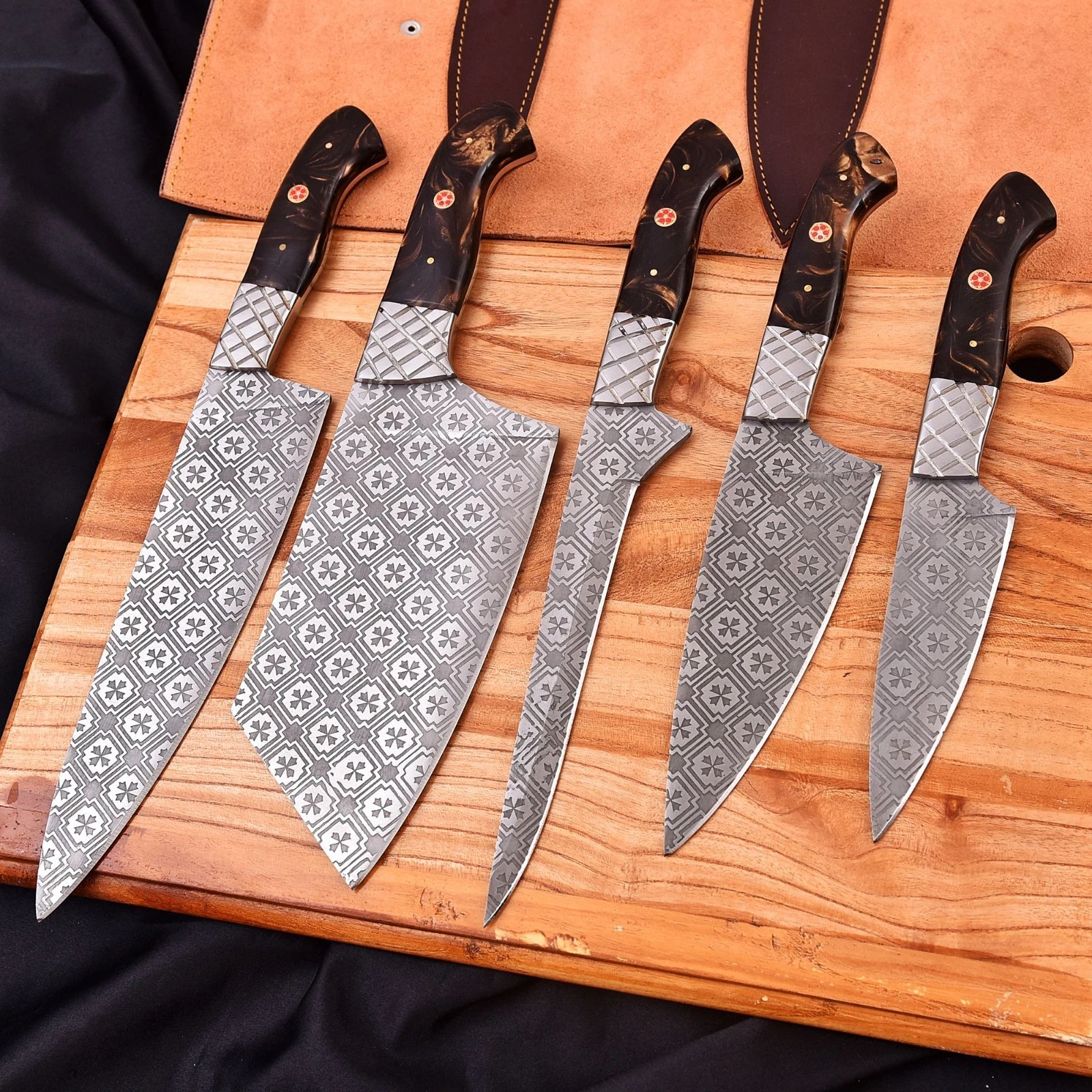 5 Pieces Handmade Chef Knife Set – Professional Kitchen Knife
Opens in a new window or tab