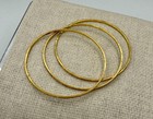 Three 22 Karat Gold Bangle Stacking Bracelets 26.6 Grams Yellow Gold — photo 9