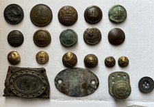 Collection of 20 (Mostly German) Metal Items Found in WWI Trench Line