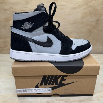 USED sz 12 Air Jordan 1 Zoom CMFT Black Light Smoke Grey Mens CT0978-001