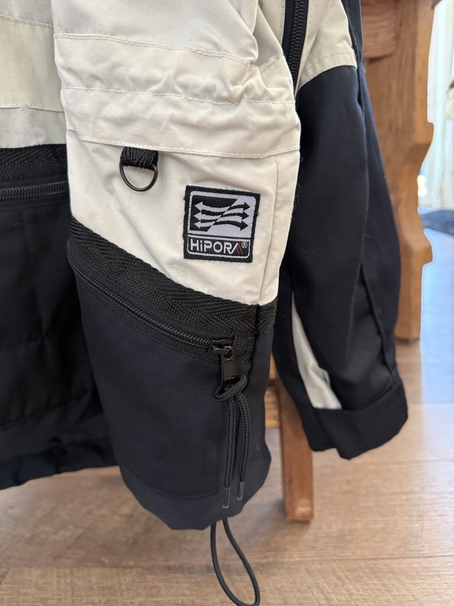Precision Mountaineering Men's XL Black Beige Winter Anorak Jacket