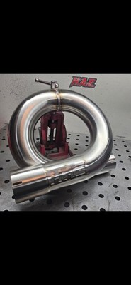HAE 3'' equal length Stainless exhaust loop SLIP Fit/Weld On. Chevy Ford Ram