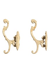 Set Of 2 Vintage Cast Iron Coat/Hat Hooks Decor