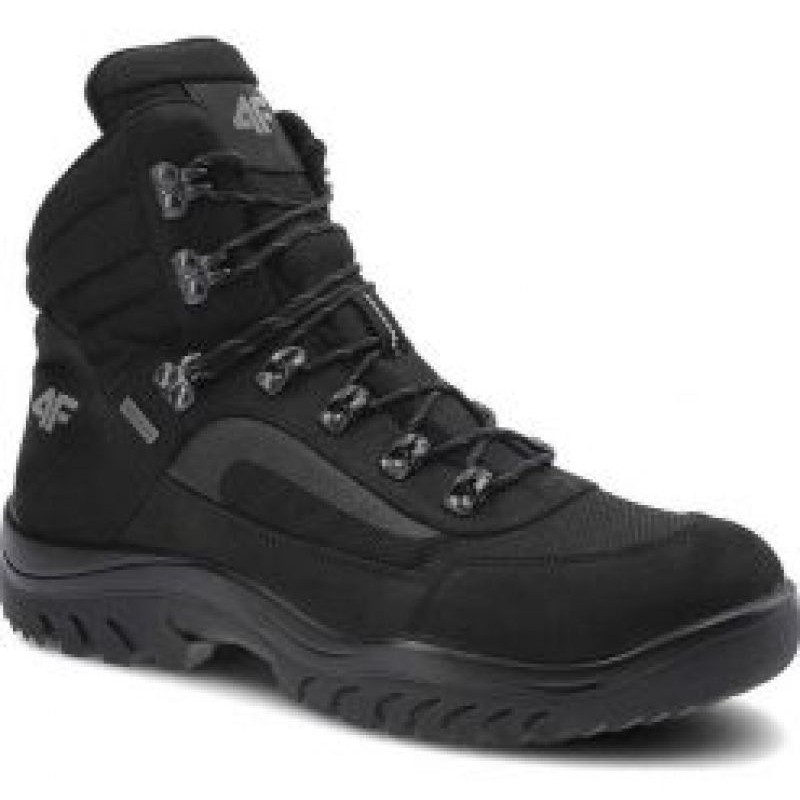 4F H4Z21-OBMH253 Black Running Shoes for Men