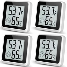 Indoor Humidity Meter Hygrometer 4Pack, Room Thermometer for Accurate Room... 
