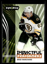 2019-20 Upper Deck Synergy Impactful Performers Brad Marchand Boston Bruins