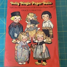 Vintage 1978 Dolly Dingle Paper Dolls Grace C Drayton