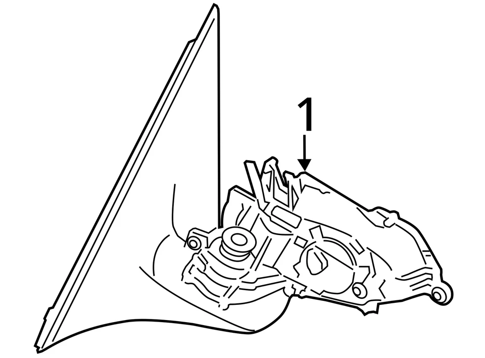 2012-2016 宝马 M5 门镜左侧视图原始设备制造商二手 — 第 4/4 张图片
