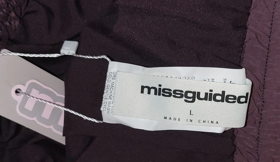 NUEVO CON ETIQUETAS MUJER missguided FALDA LARGA FORRADA MARRÓN COMPLETA CON BOLSILLOS TALLA L Foto 3 de 3
