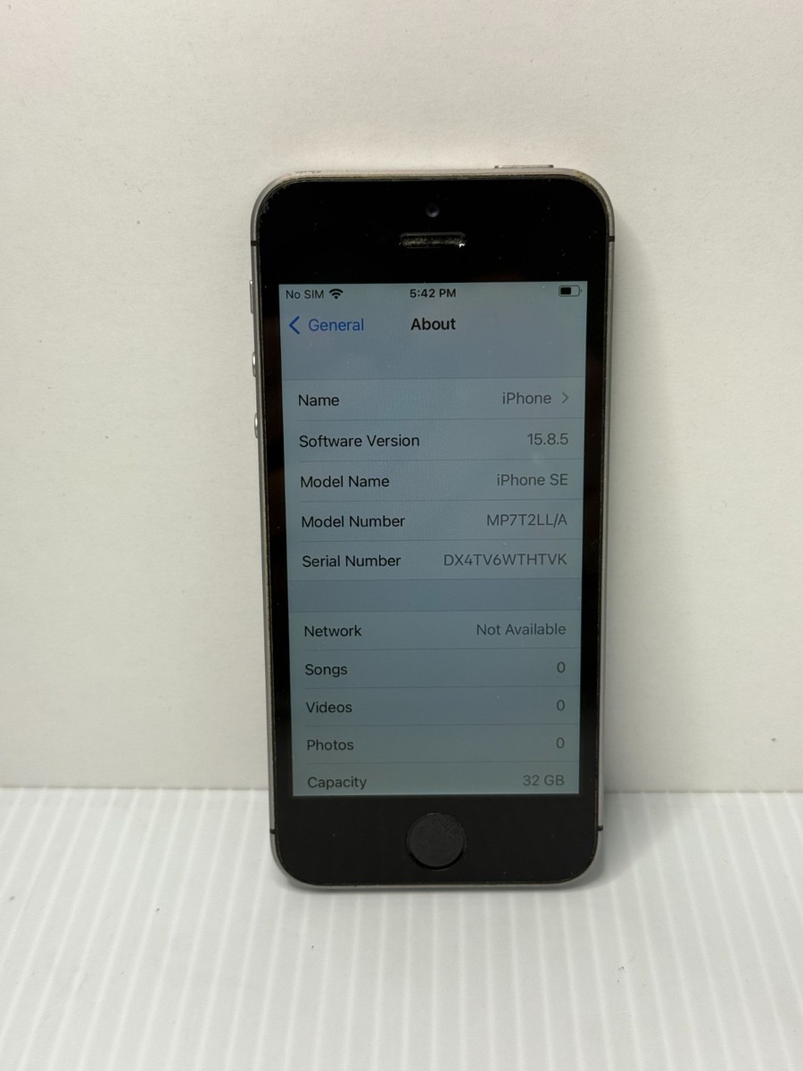 Apple iPhone SE 1st Gen 32GB - Grey (Sim Locked) Clean IMEI NS8 | eBay