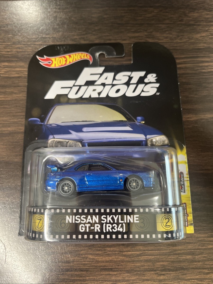 Hot Wheels Premium Retro Nissan Skyline GT-R (R34) Fast & Furious