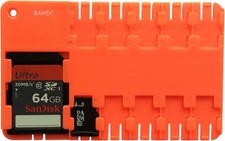 Bandc 2pcs Red Micro Sd/sdhc/sdxc Card Storage Holder Case Memory Card Not