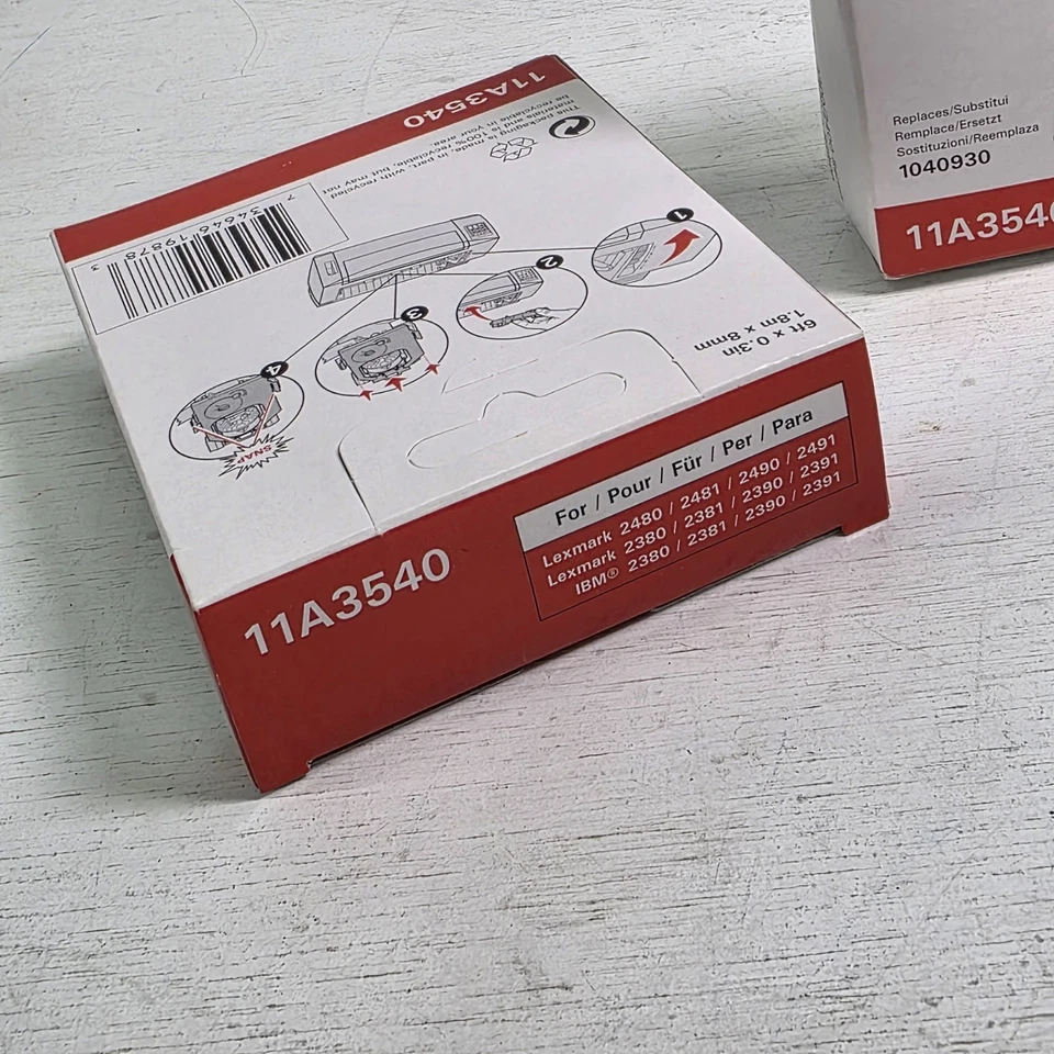 2 - Genuine Lexmark 11A3540 Replaces 1040930 Re-Inking Ribbon 2300 2400 New! - Image 3 of 4