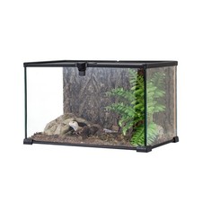 Full Glass 15 Gallon Reptile Tank Reptile Terrarium Top Screen Ventilation Feed