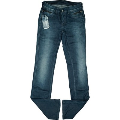 TEDDY SMITH W28 L34 Jeans Hose Blau Damen Part Straight Comf used stretch 36 NEU