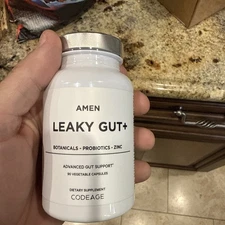 Amen, Leaky Gut+, 90 Vegetable Capsules