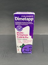 Dimetapp Children's Multi-Symptom Cold  Flu Red Grape 4 fl oz EXP 6/25 New