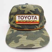 Toyota Motorsports Snapback Hat Mens Camo Patch Logo Racing Trucks Mudding