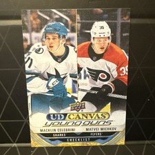 Macklin Celebrini Matvei Michkov 2024-25 UD Young Guns CANVAS RC 🔥💎🔥