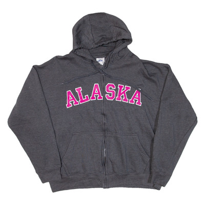 Alaska Damen Hoodie Grau Full Zip L