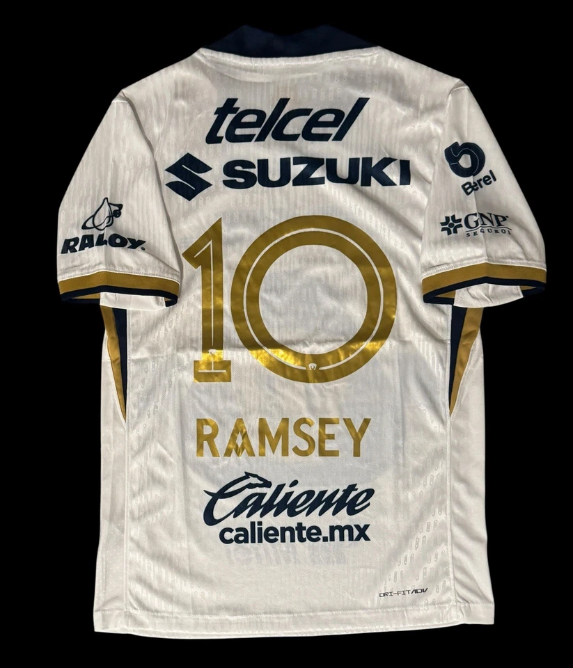 Aaron Ramsey #10 Pumas UNAM Home Jersey 24/25 – Blue/Gold XL (Fits L) Liga MX - Image 2 of 4