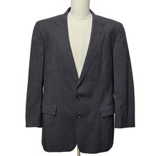 Brooks Brothers Blazer Mens 45 Long Gray Wool Brooksease Sport Coat Jacket USA