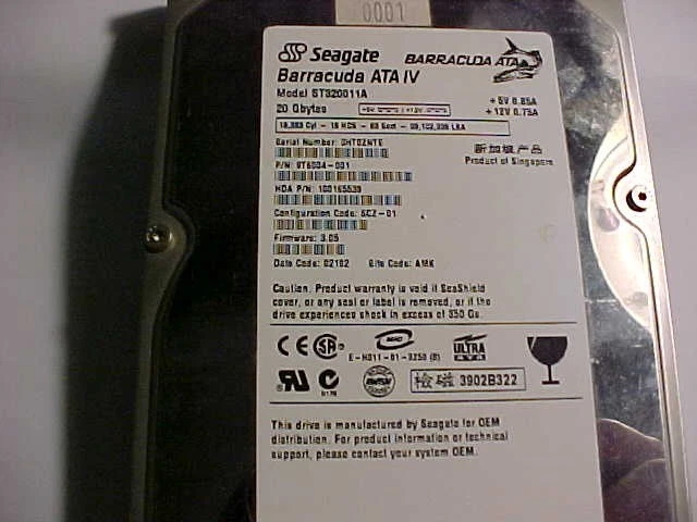 Seagate 20 GB Internal Hard Disk Drives for sale | eBay