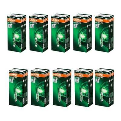 10 Kennzeichenleuchten C5W 12V 5W SV8.5-8 OSRAM ULTRA LIFE passend für PKW